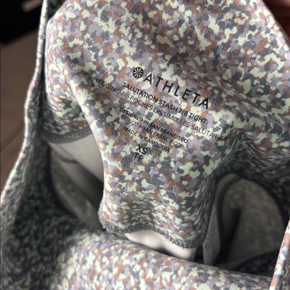 Athleta Salutation Stash 7/8 Tight Speckled - Picture 4 of 4